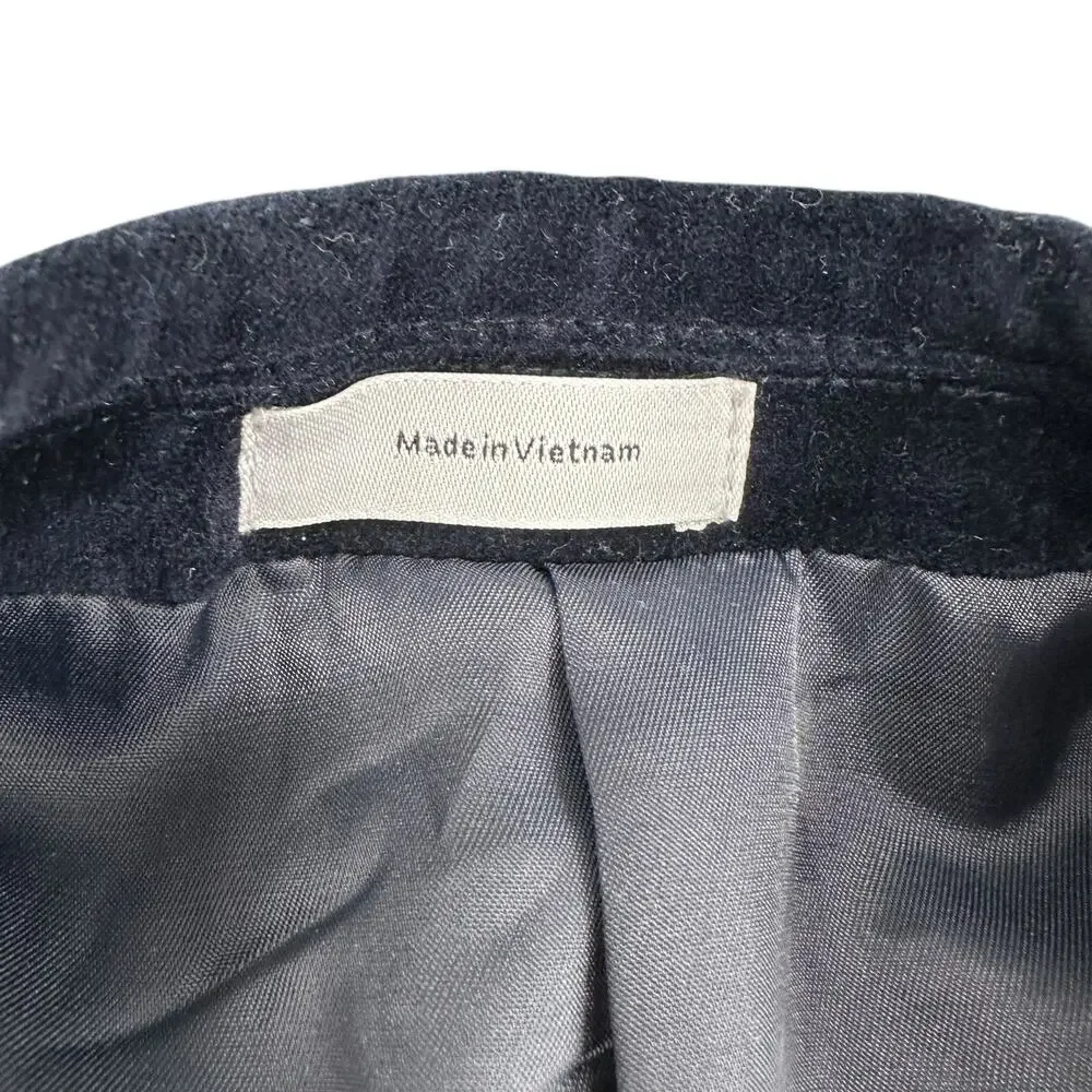 J. Ferrar Navy Blue Velvet Slim Fit Sport Coat Jacket 38R Cotton Formal Business